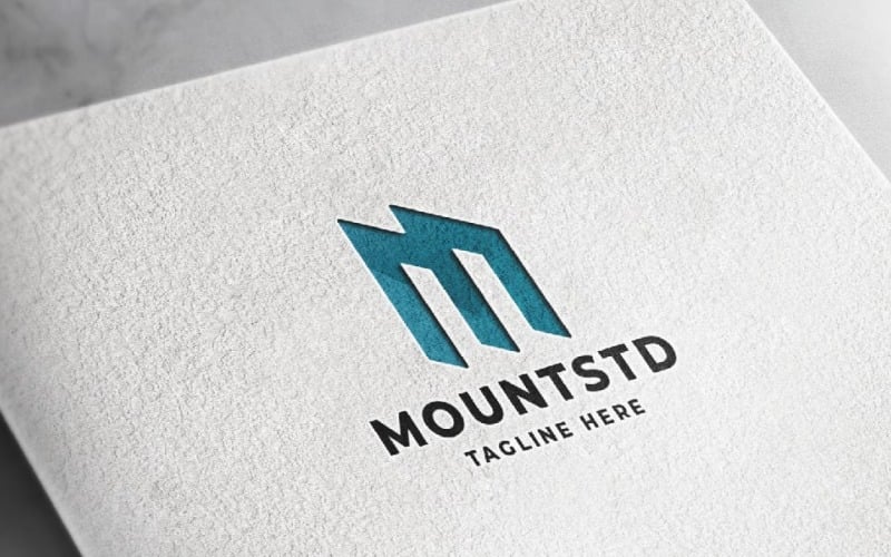 mount studio letter m pro logo template original