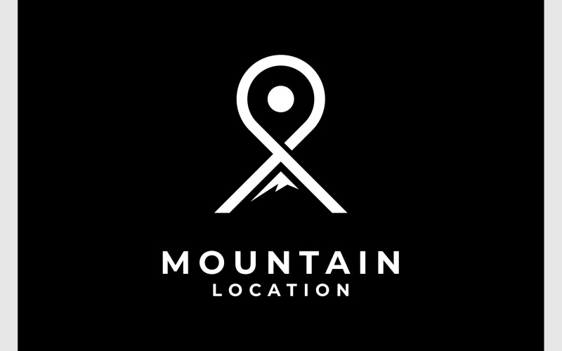 mountain adventure location logo original