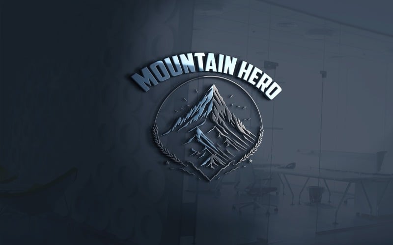 mountain hero logo vector file original
