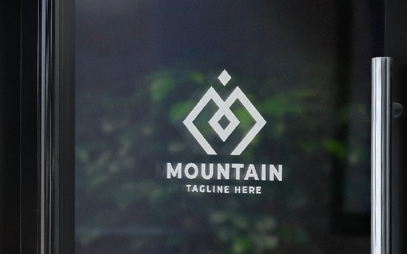 mountain letter m pro logo template original