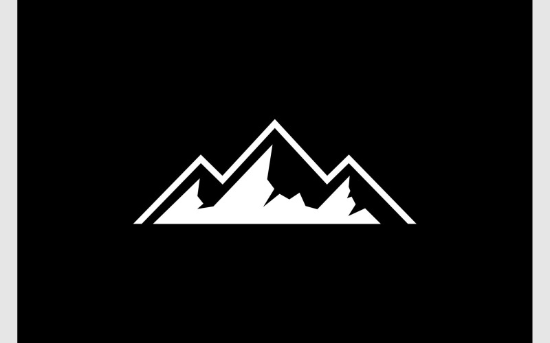 mountain peak hill landscape logo original