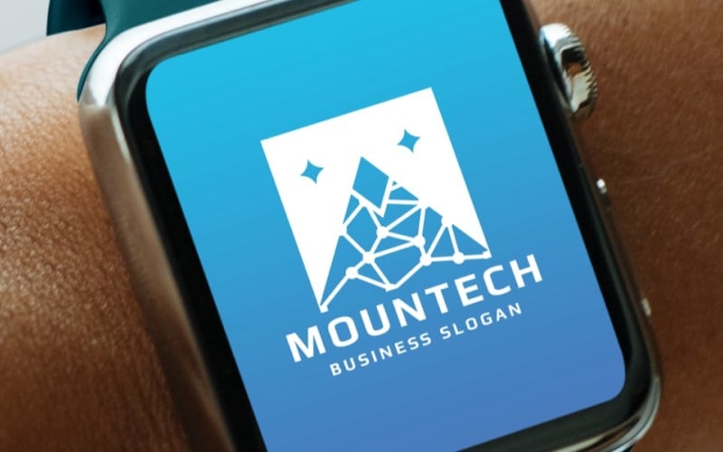 mountain tech letter m logo original