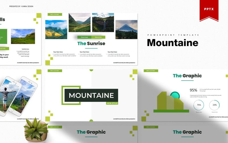 mountaine powerpoint template original