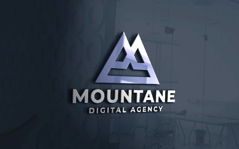 mountane letter m logo template original