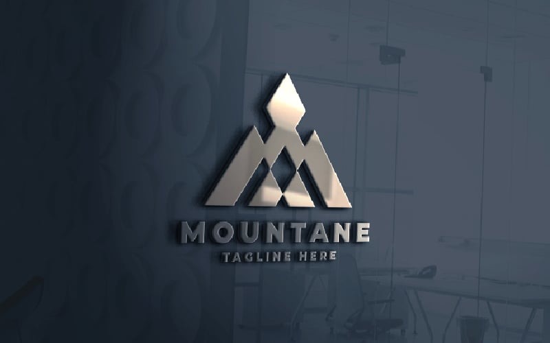 mountane letter m pro logo template original