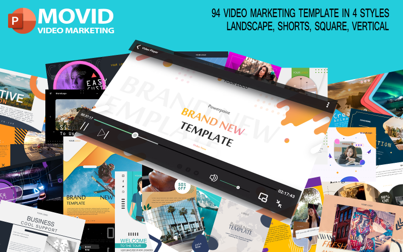 movid video marketing powerpoint template original