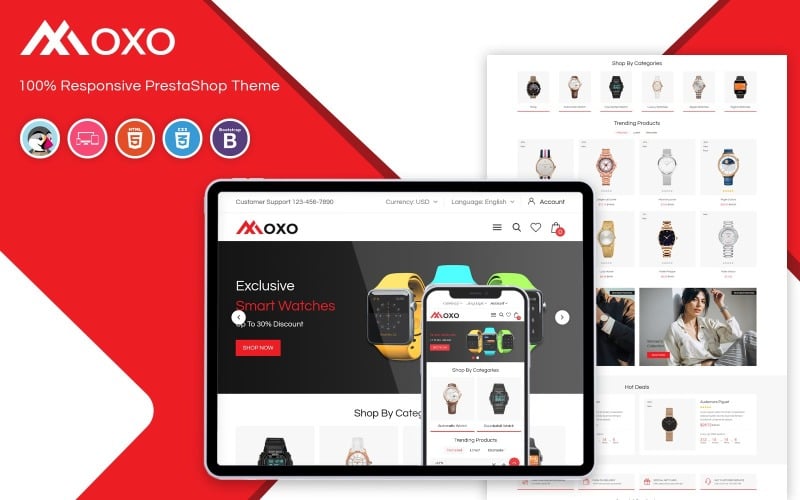 moxo watch prestashop theme original
