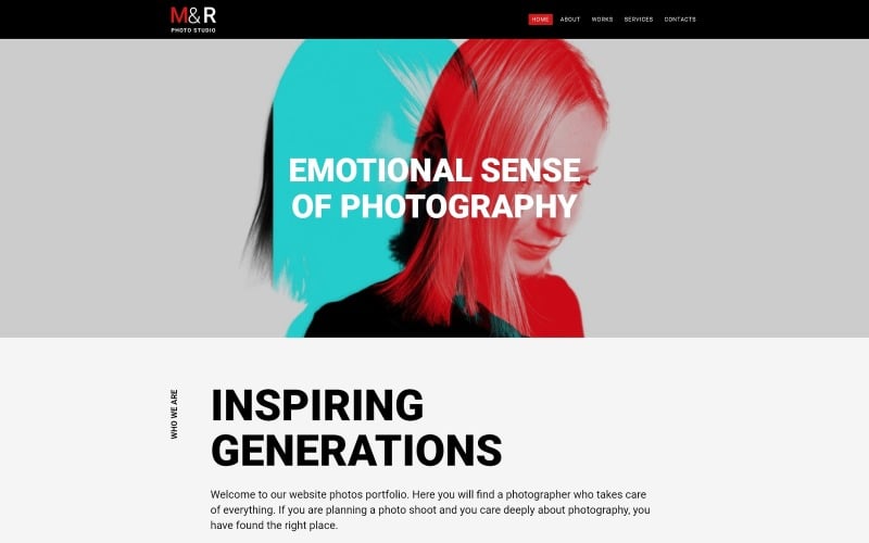 mr accurate personal photographer page joomla template original