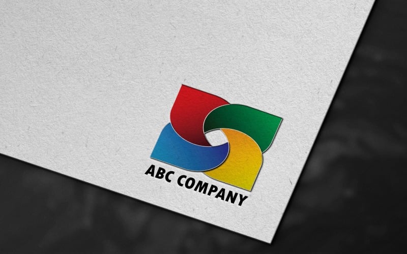 multi colour brand logo template original