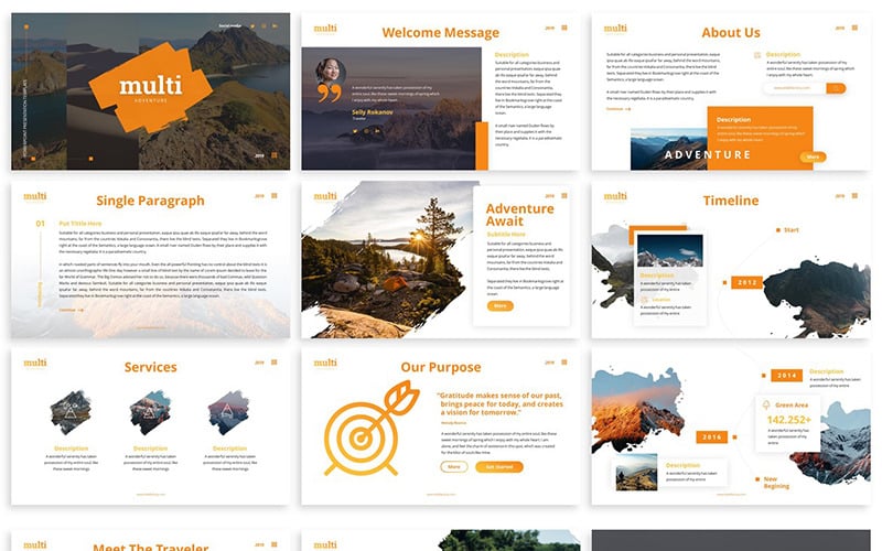 multiadventure powerpoint template original