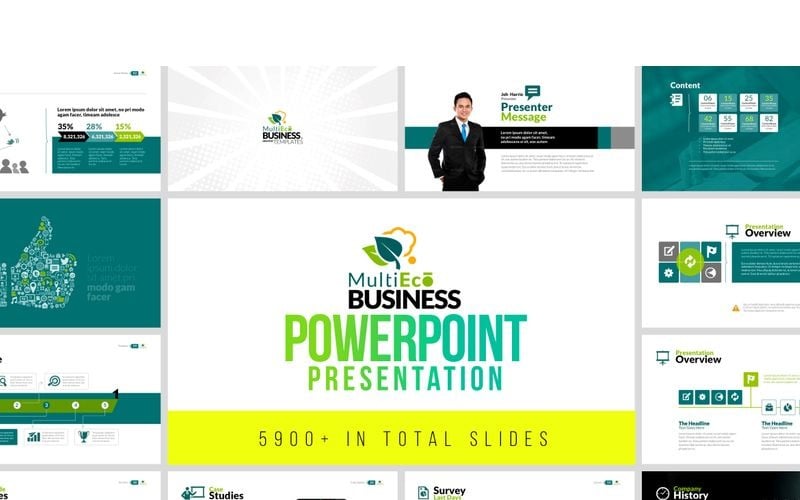 multieco business powerpoint template original