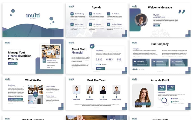 multifinance financial powerpoint template original