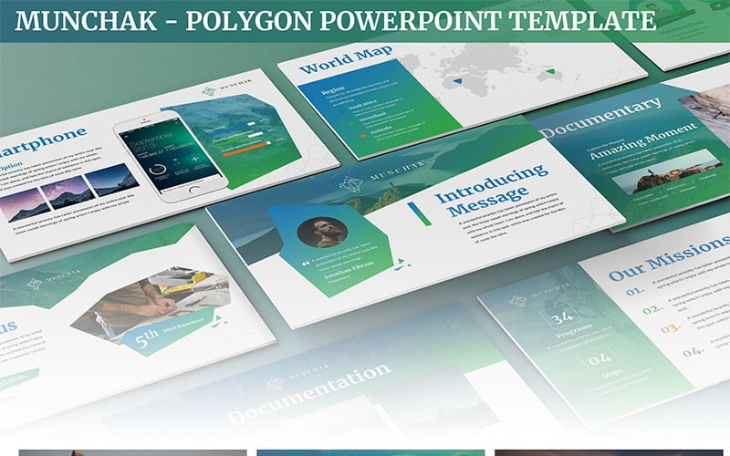 munchak polygon powerpoint template original