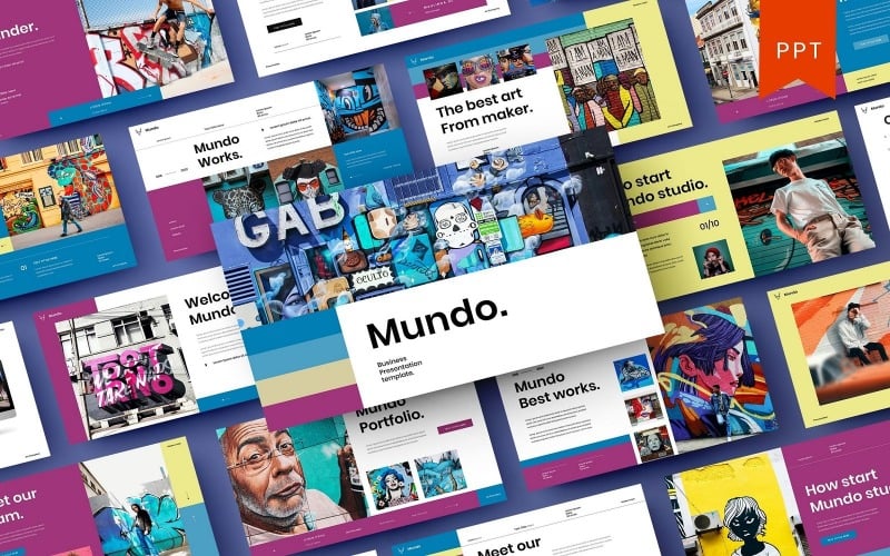 mundo business powerpoint template original