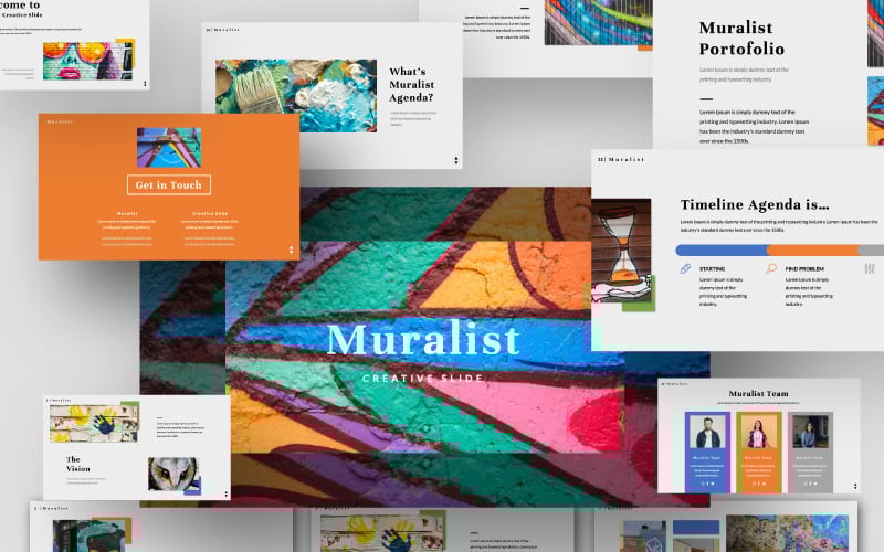 muralist powerpoint template original
