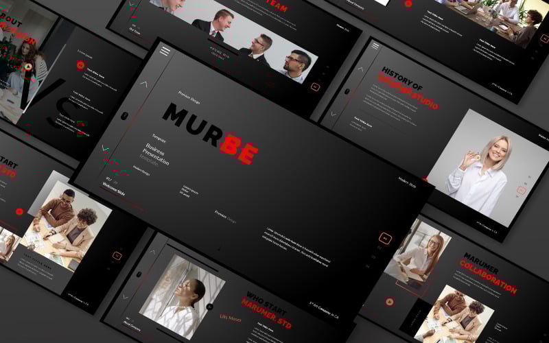 murebe business presentation powerpoint template original