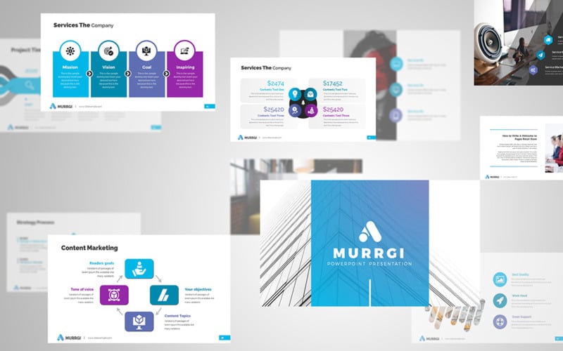 murrgi minimal powerpoint template original