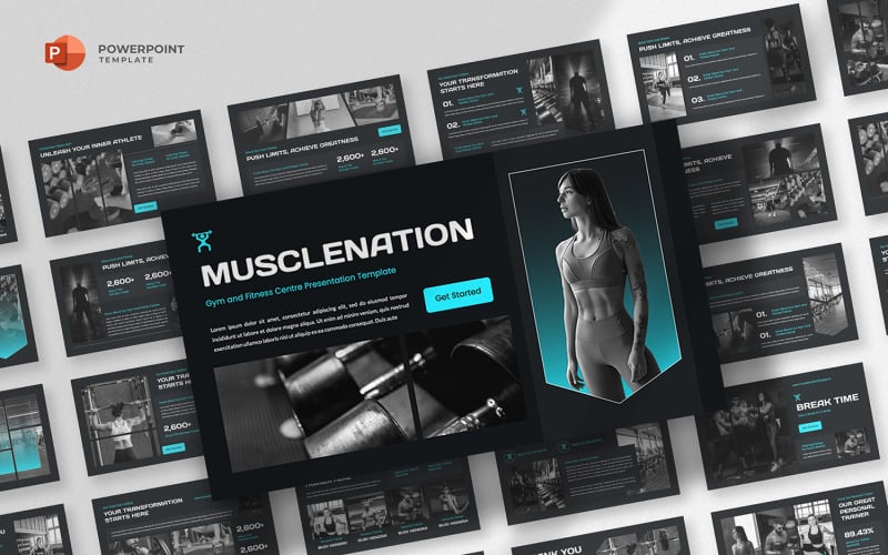 musclenation gym amp fitness powerpoint template original