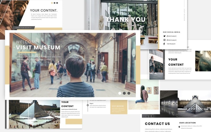 museum powerpoint template original