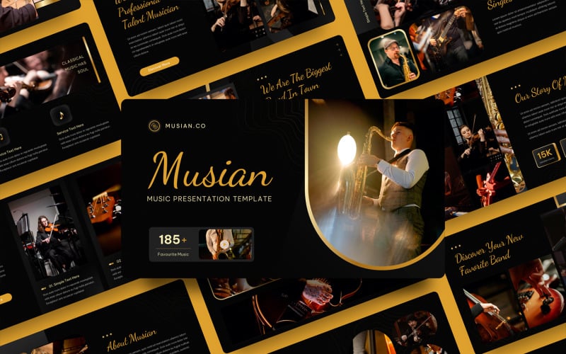 musian music powerpoint template original