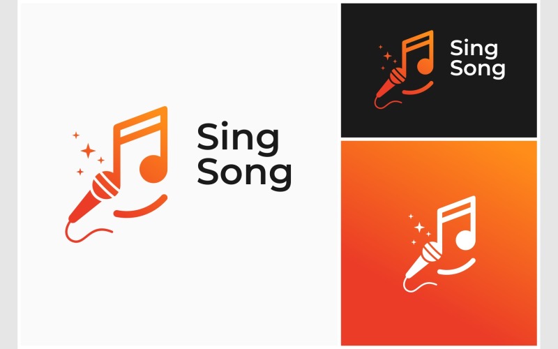 music song karaoke happy logo original