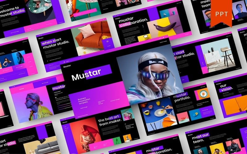 mustar business powerpoint template original