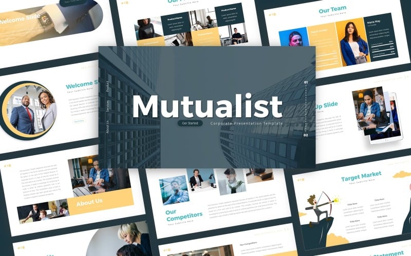 mutualist corporate presentation powerpoint template original