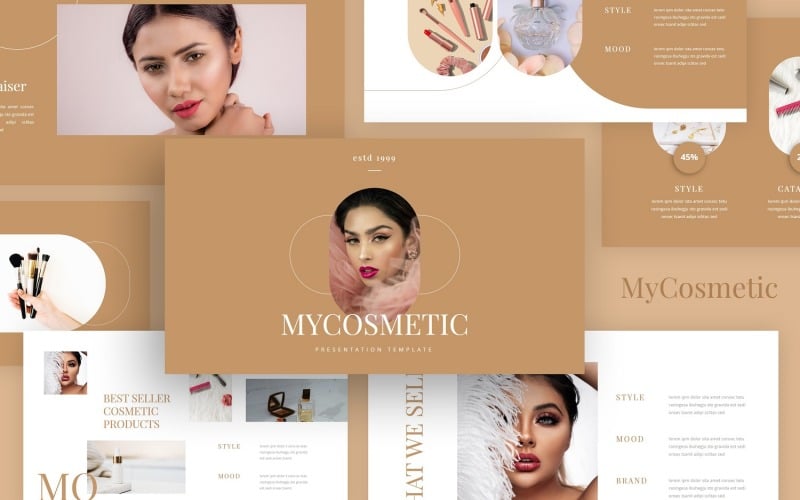mycosmetic cosmetic powerpoint template original