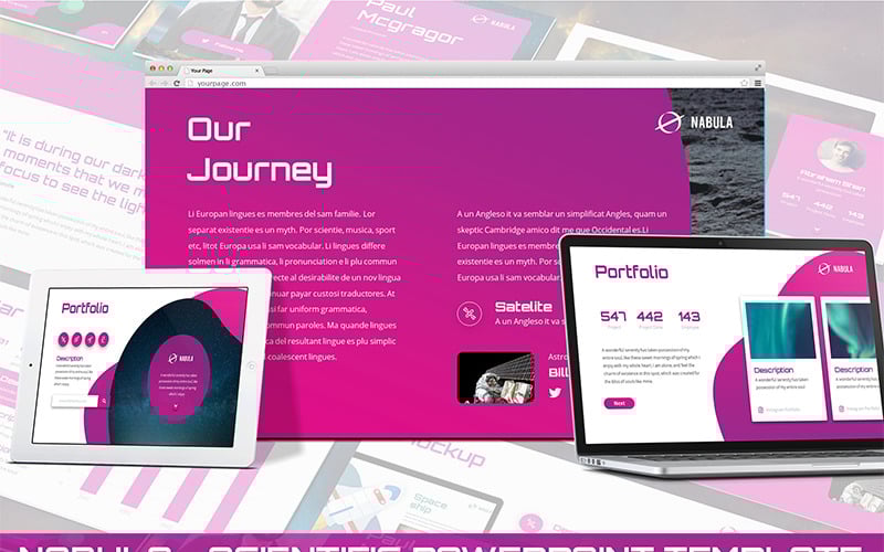 nabula scientific powerpoint template original