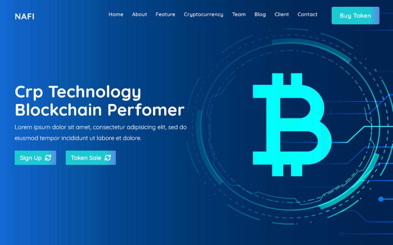 nafi bitcoin amp cryptocurrency landing page html template original