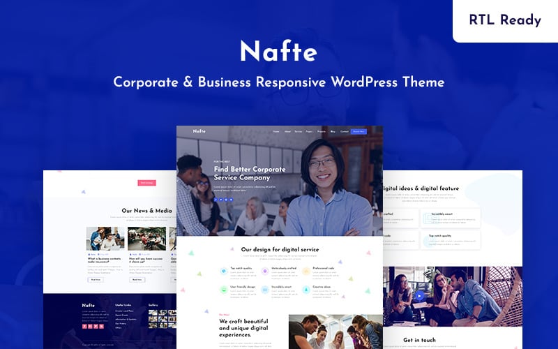nafte corporate business wordpress theme original