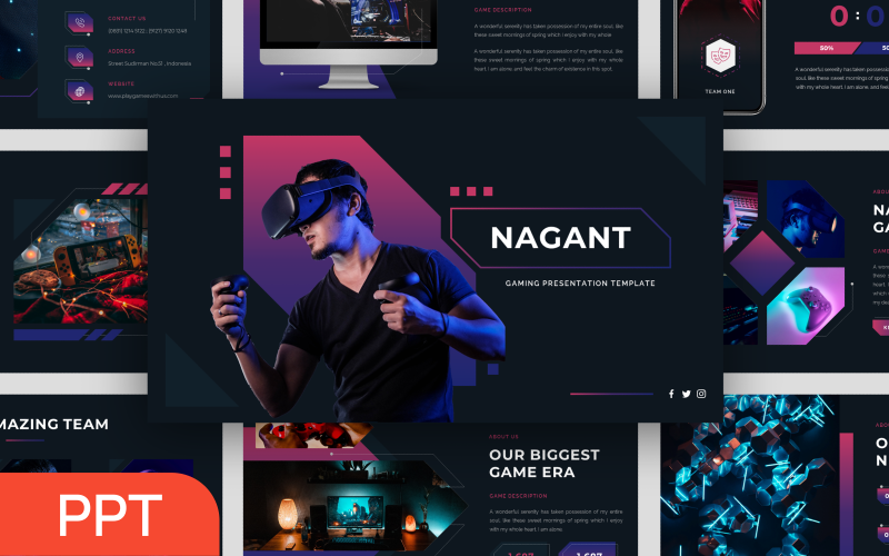 nagant gamer powerpoint presentation template original