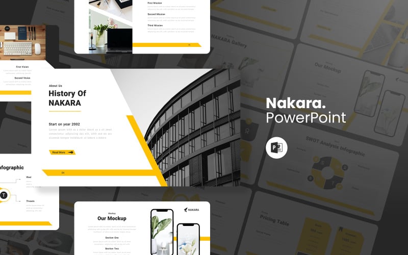 nakara company profile powerpoint template original