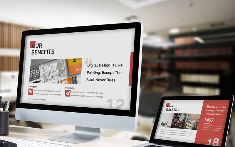 narkov minimal powerpoint template original