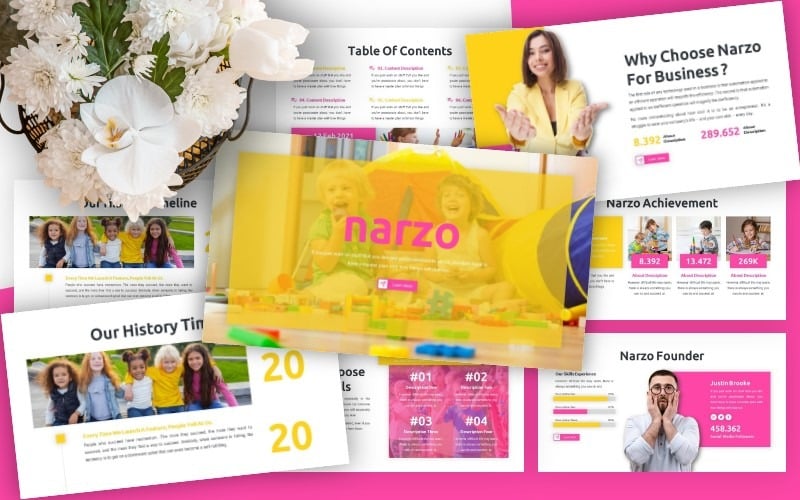 narzo business powerpoint template original
