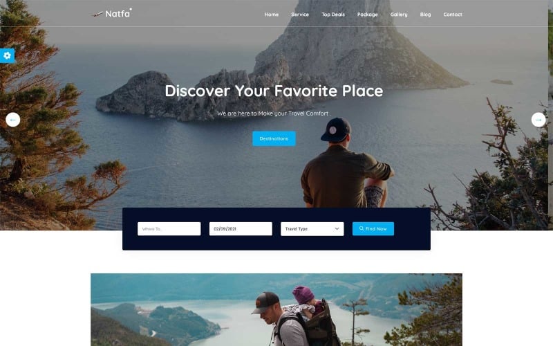 natfa tour and travel digital agency template original
