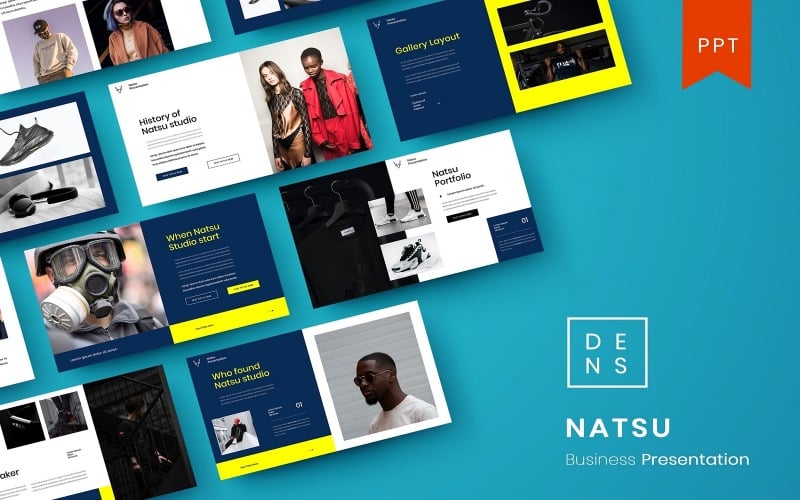 natsu business powerpoint template original