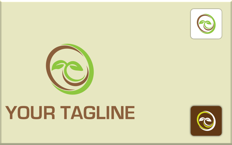 natural health logo design template original