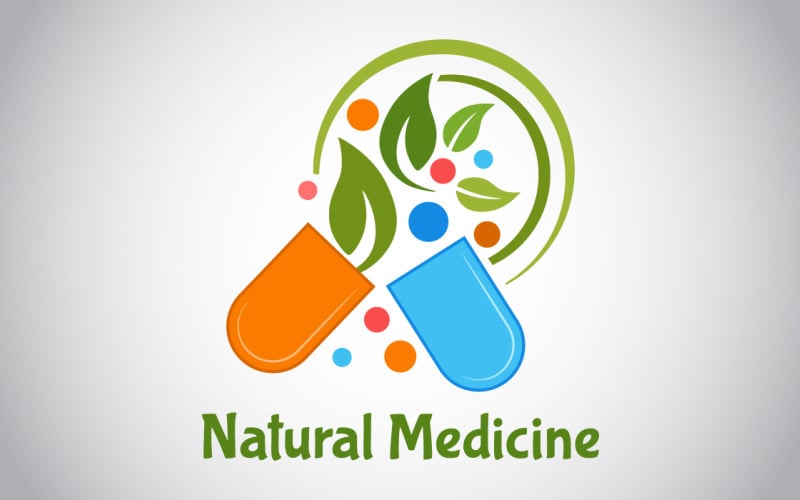 natural medicine logo template original