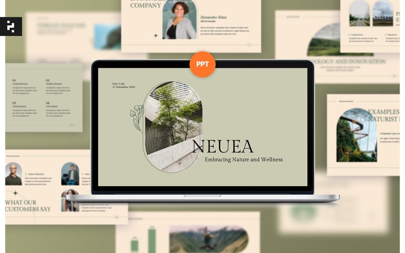 natural pitch deck powerpoint presentation original