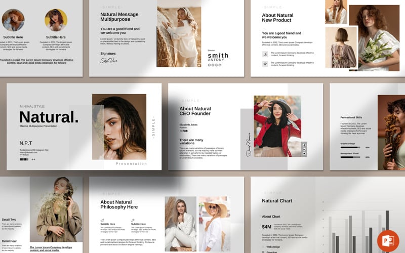 natural presentation template original