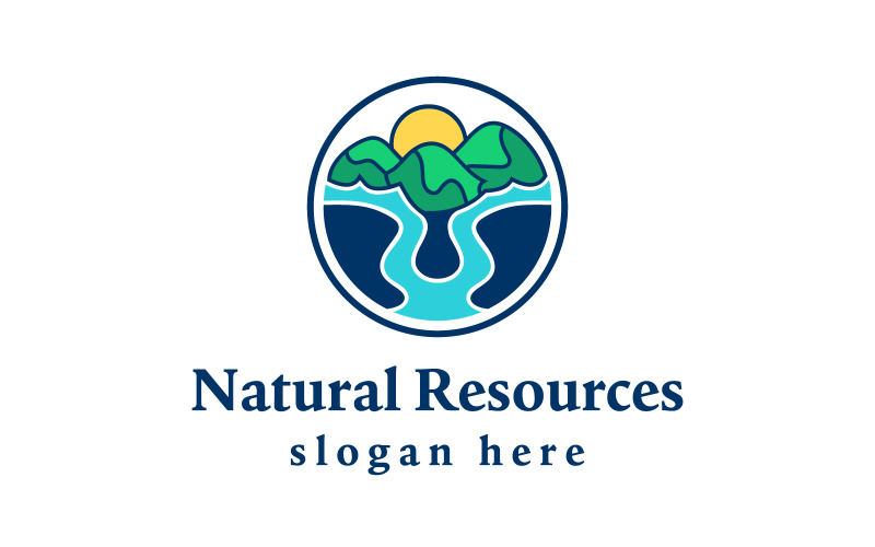 natural resources outdoor park logo design original