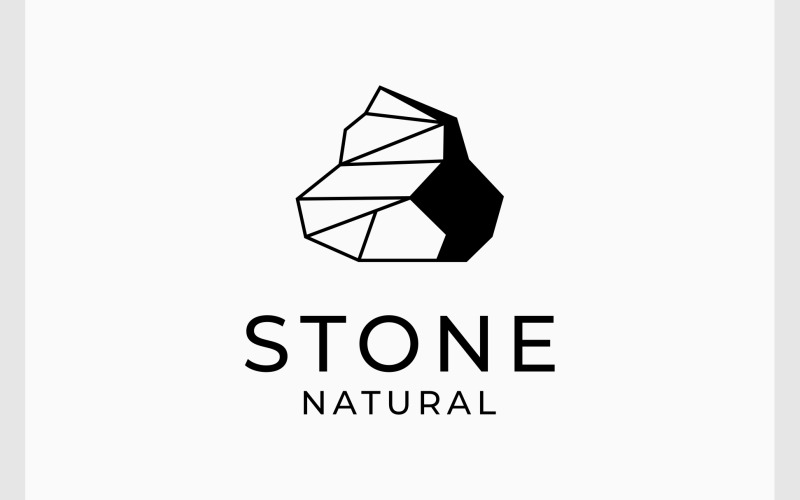 natural stone rock abstract logo original