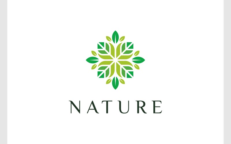 nature flower leaf decoration logo original