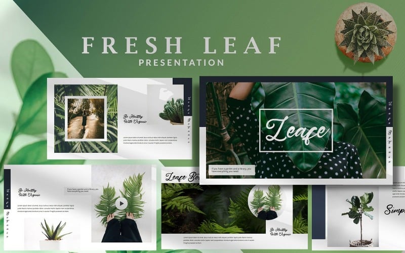 nature fresh leaf nature powerpoint original