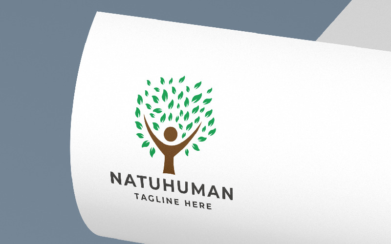nature human pro logo template original