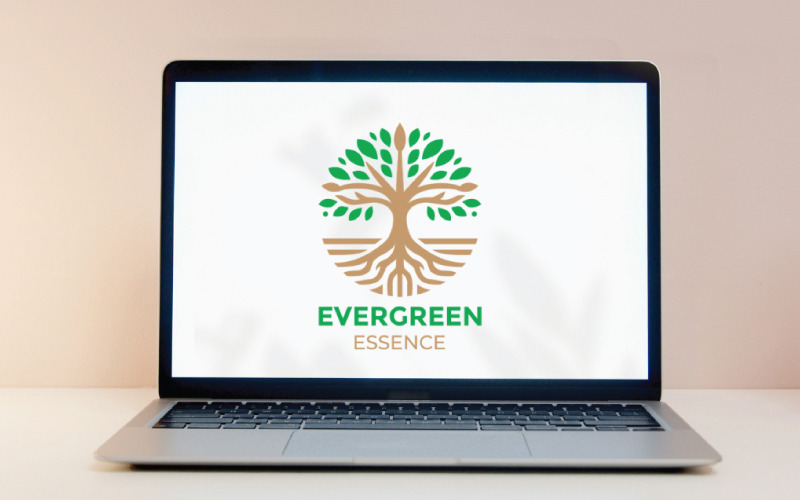 nature inspired tree logo template for eco friendly and green brands original