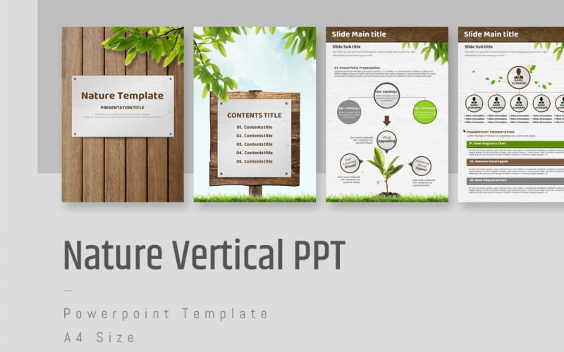nature vertical powerpoint template original