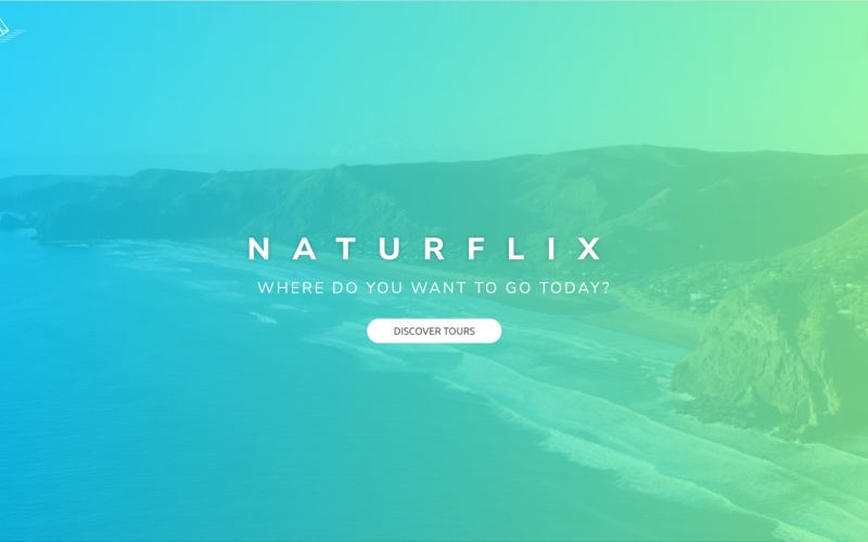 natureflix travel agency landing page original