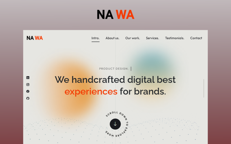 nawa multipurpose landing page bootstrap template original